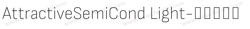AttractiveSemiCond Light字体转换